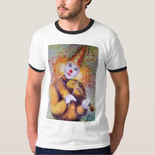 Camiseta Um palhaço doce tocando violino