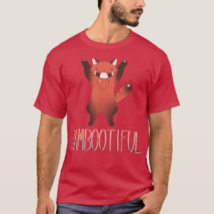 Camiseta Um panda vermelho giro