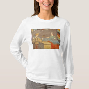Camiseta Um pano de medição mercante de pano