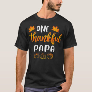 Camiseta Um Papai Grato Cai Graças Autumn Engraçado D