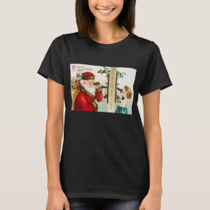 Camiseta Um Papai Noel Feliz Natal por Ellen Clapsaddle