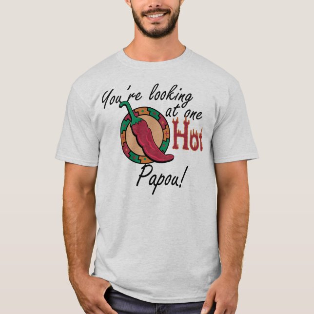 Camiseta Um Papou quente (Frente)