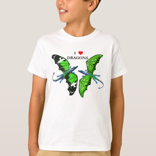 Camiseta Um par de dragões (Frente)