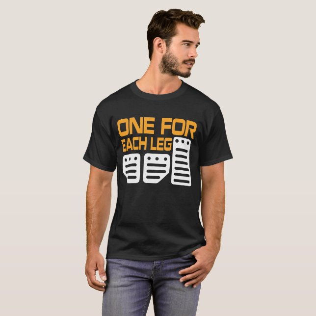 Camiseta Um para manuais dos pedais de cada pé três (Frente Completa)