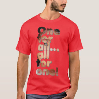 Camiseta Um para todos por um