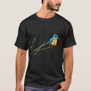 Camiseta Um pássaro do gênero Martim-pescador (nome científ