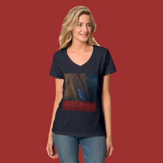 Camiseta Um pássaro pintado pelo Renascimento.