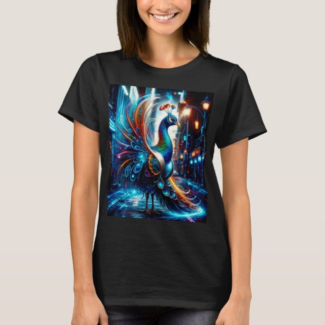Camiseta Um Pavão Moderno na Cidade Grande (Frente)