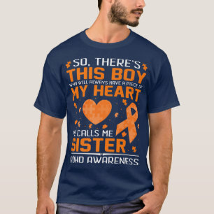 Camiseta Um Pedaço Do Meu Coração Me Chama De Irmã ADHD