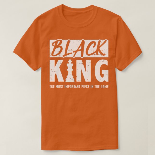 Camiseta Um pedaço importante do rei negro para um africano (Frente do Design)