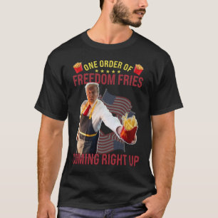 Camiseta Um pedido engraçado de batatas fritas da liberdade