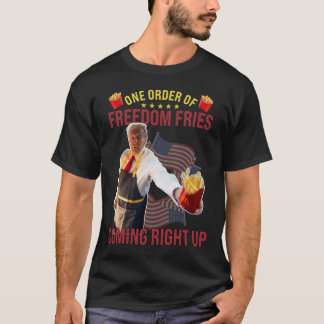 Camiseta Um pedido engraçado de batatas fritas da liberdade