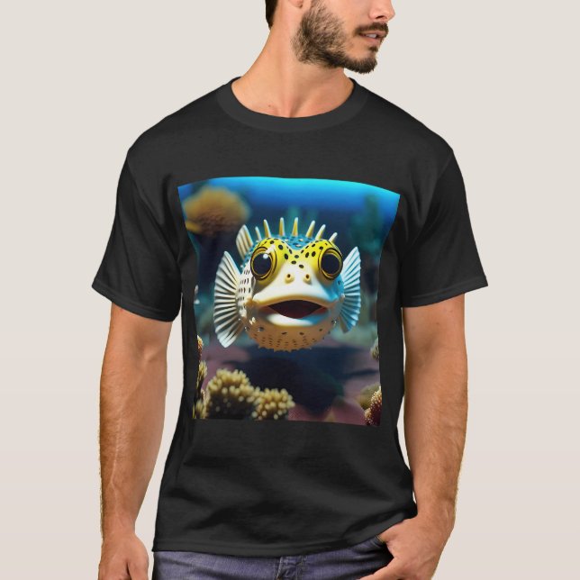 Camiseta Um Peixe Baiacu Amigável (Frente)