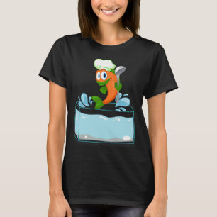Camiseta Um peixe lançado para fora do tanque