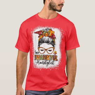 Camiseta Um penteado agradecido penteado no outono