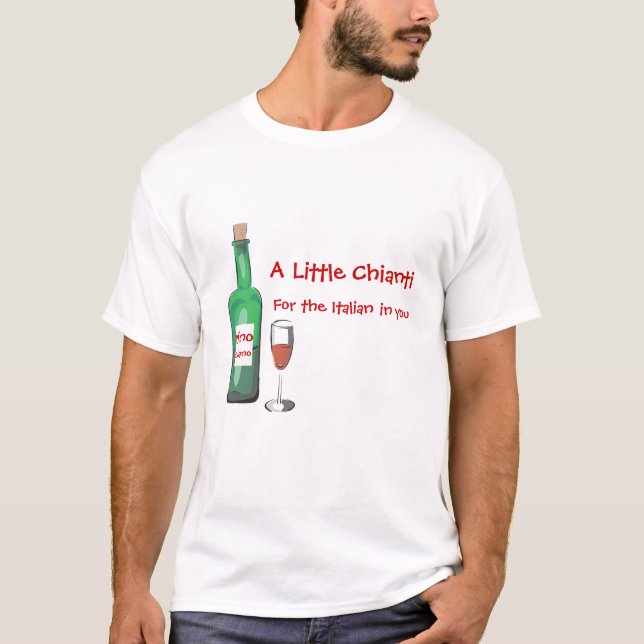Camiseta Um pequeno Chianti (Frente)