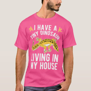 Camiseta Um pequeno dinossauro Leopard Gecko Proprietário d