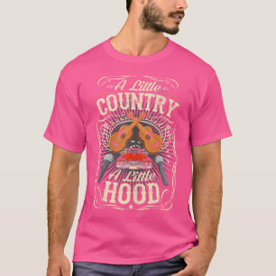 Camiseta Um Pequeno País Um Pequeno Chapéu Vintage Ocidenta