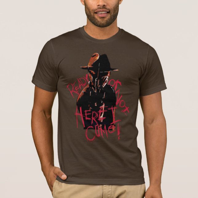 Camiseta Um pesadelo na Elm Street | Pronto ou Não (Frente)