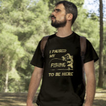 Um pescador engraçado - Parei minha pesca para est