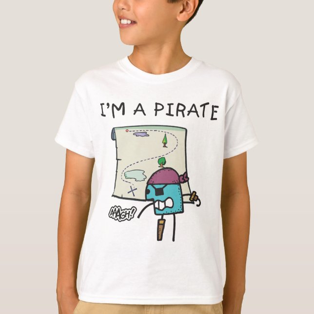 Camiseta Um pirata caçoa (Frente)