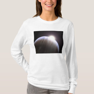 Camiseta Um planeta extrasolar com sua estrela do pai