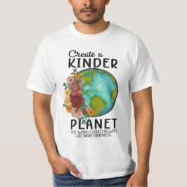 Camiseta Um Planeta Mais Kinder - Espalhar Amor e Sustentab