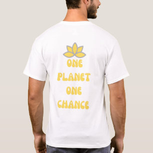 Camiseta Um Planeta Uma Oportunidade - Design ecológico