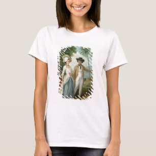 Camiseta Um plantador e sua esposa, atendidos por um