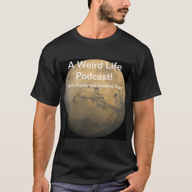 Camiseta Um podcast de vida estranho (Frente)