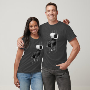 Camiseta Um pombo de vigilância surreal
