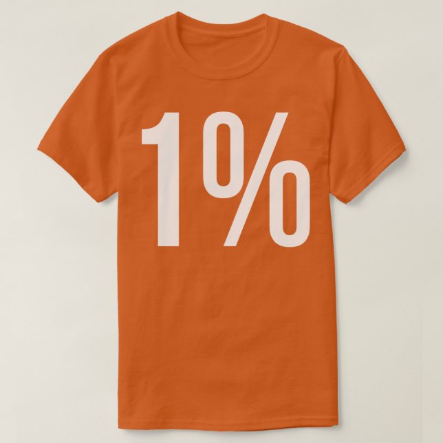 Camiseta Um por cento (Frente do Design)