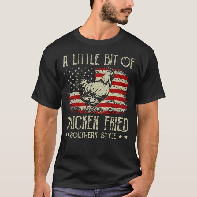 Camiseta Um Pouco De Estilo Sul Fritado De Frango (Frente)