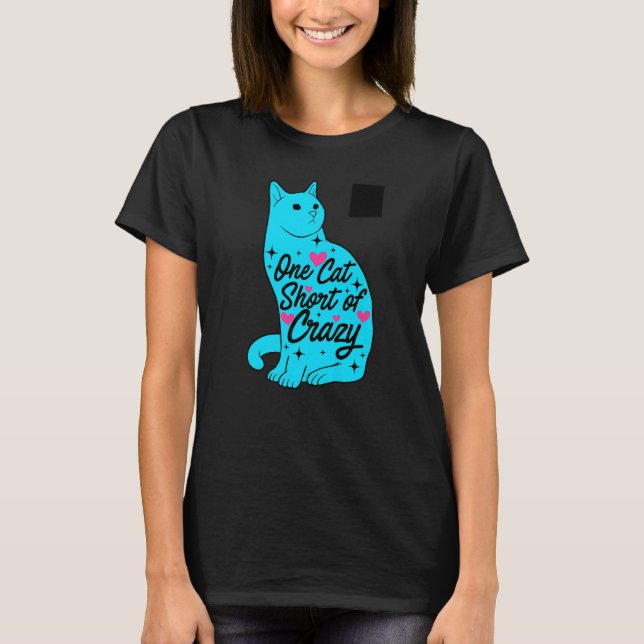 Camiseta Um Pouco De Gatos Gráficos Loucos Proprietários De (Frente)