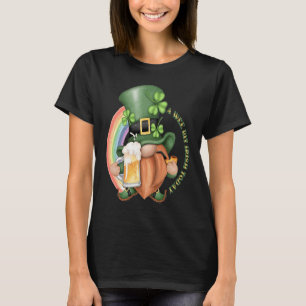 Camiseta Um Pouco De Irlandês Hoje Gnomo Bebe Shamrock Patc