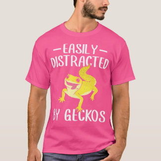 Camiseta Um Pouco Distraído Pelo Herpetólogo Geckos Creste