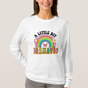 Camiseta Um Pouco Dramático E Engraçado Groovy Dizendo