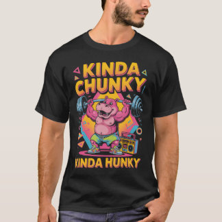 Camiseta Um Pouco Encorpado Engraçado Treino Fitness Retrô