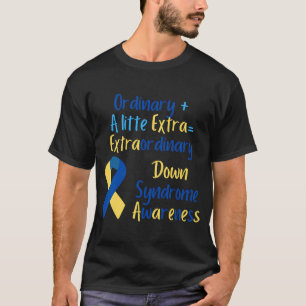 Camiseta Um Pouco Extraordinário de Síndrome de Down Awaren