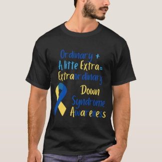 Camiseta Um Pouco Extraordinário de Síndrome de Down Awaren