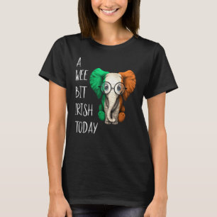 Camiseta Um Pouco Irlandês Hoje Elefante Engraçado St Patri
