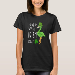 Camiseta Um Pouco Irlandês Hoje Verde Flamingo C Rua Patric