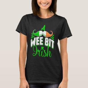 Camiseta Um Pouco Irlandês Shamrock Flag Snarky St Patricks