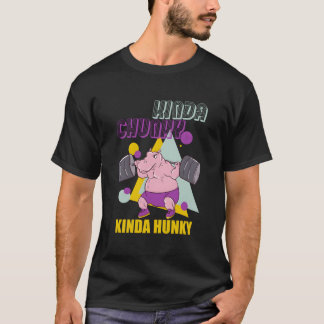 Camiseta Um pouco volumoso e musculoso Levantamento de peso