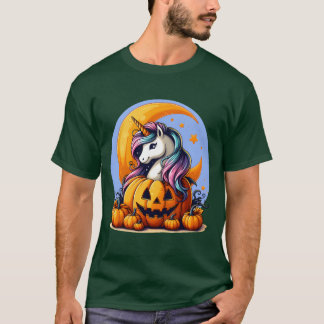 Camiseta Um presente de abóbora no Halloween