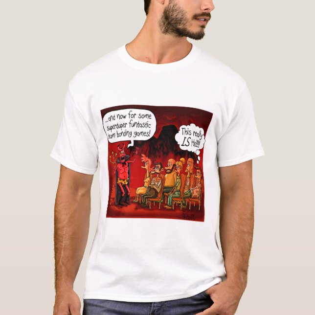 Camiseta Um presente engraçado para o colega. (Frente)