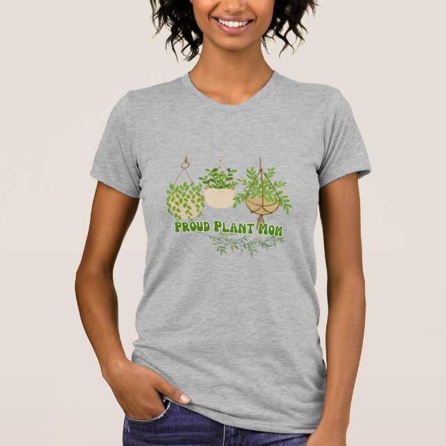 Camiseta Um presente perfeito para a mãe que ama as plantas (Frente)