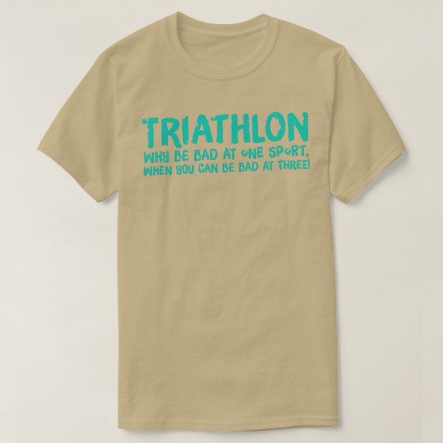 Camiseta Um presente Triathlon excelente para seu amigo ou  (Frente do Design)