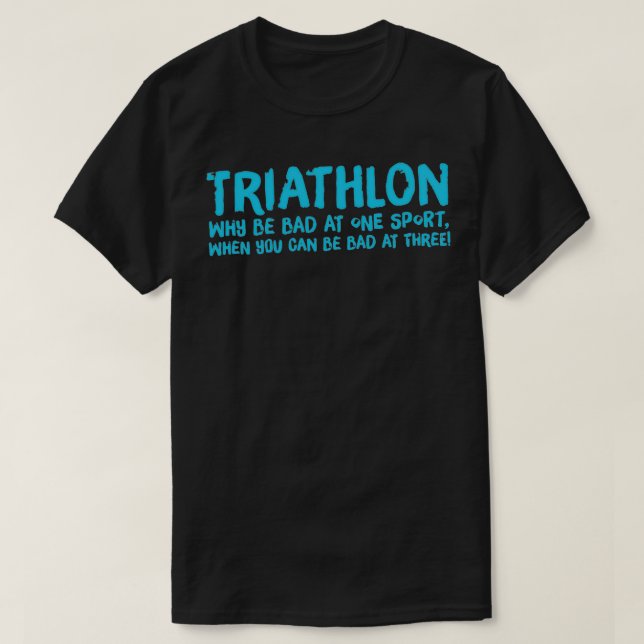 Camiseta Um presente Triathlon excelente para seu amigo ou  (Frente do Design)