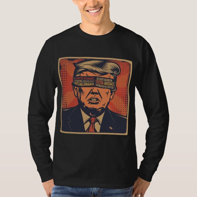 Camiseta Um presidente vencido por questões mentais (Frente)